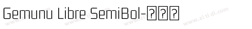 Gemunu Libre SemiBol字体转换